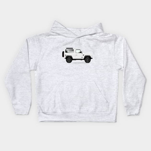 Rover Jeep T-Shirt Kids Hoodie by mrsticky